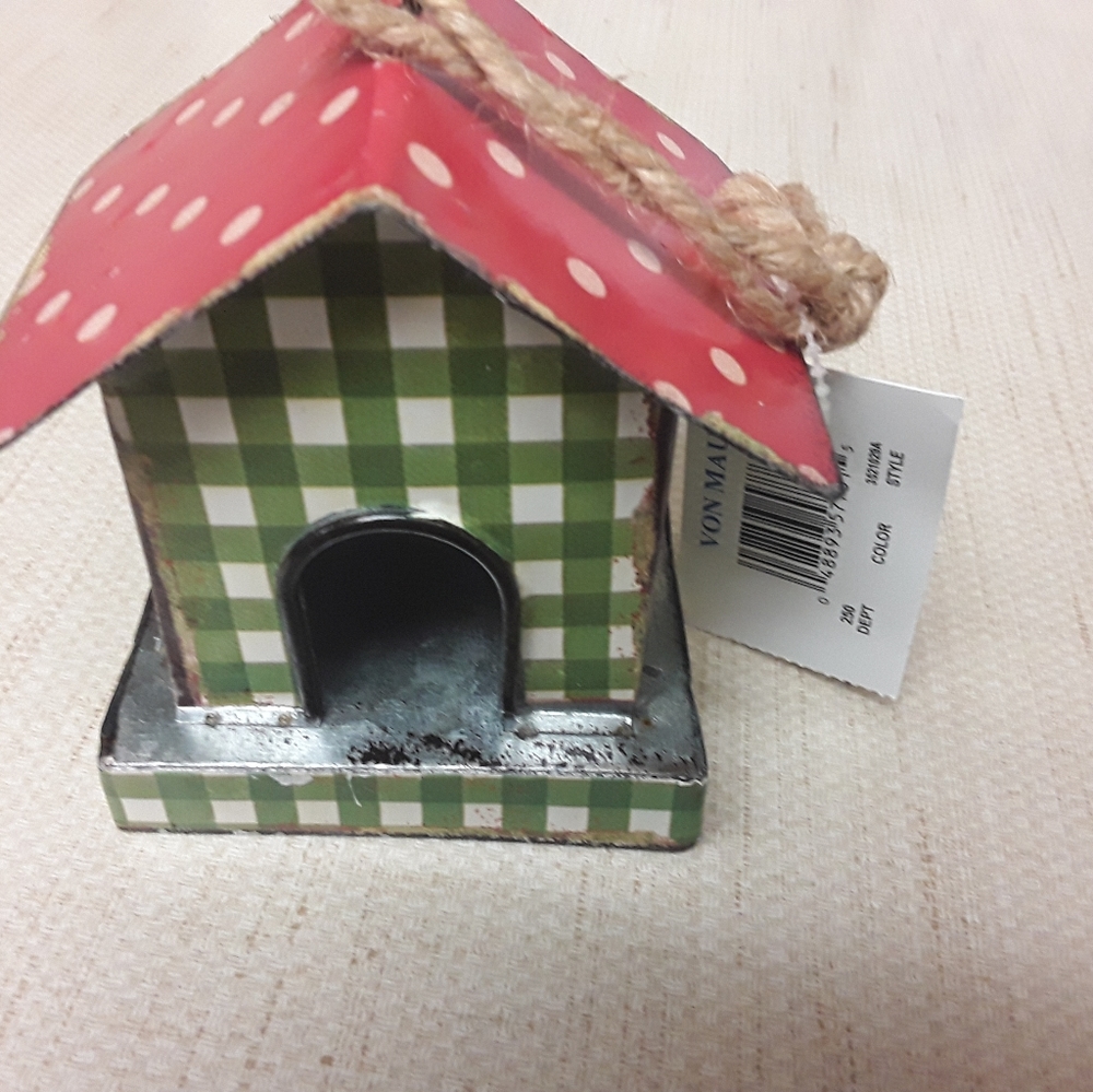 Bird House Christmas Ornament NWT Von Maur